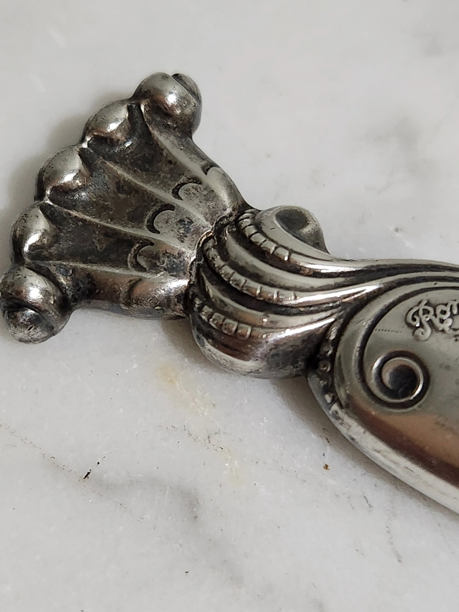 Vintage Romance of the Sea Sterling Silver Letter Opener - 4