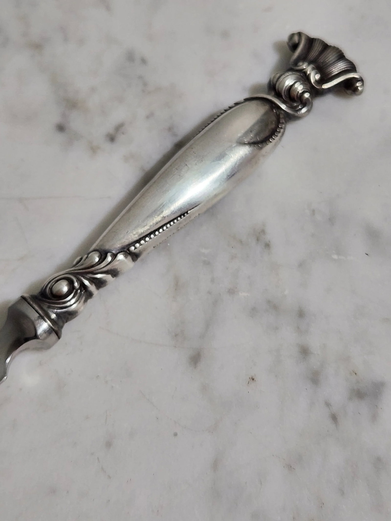 Vintage Romance of the Sea Sterling Silver Letter Opener - 5