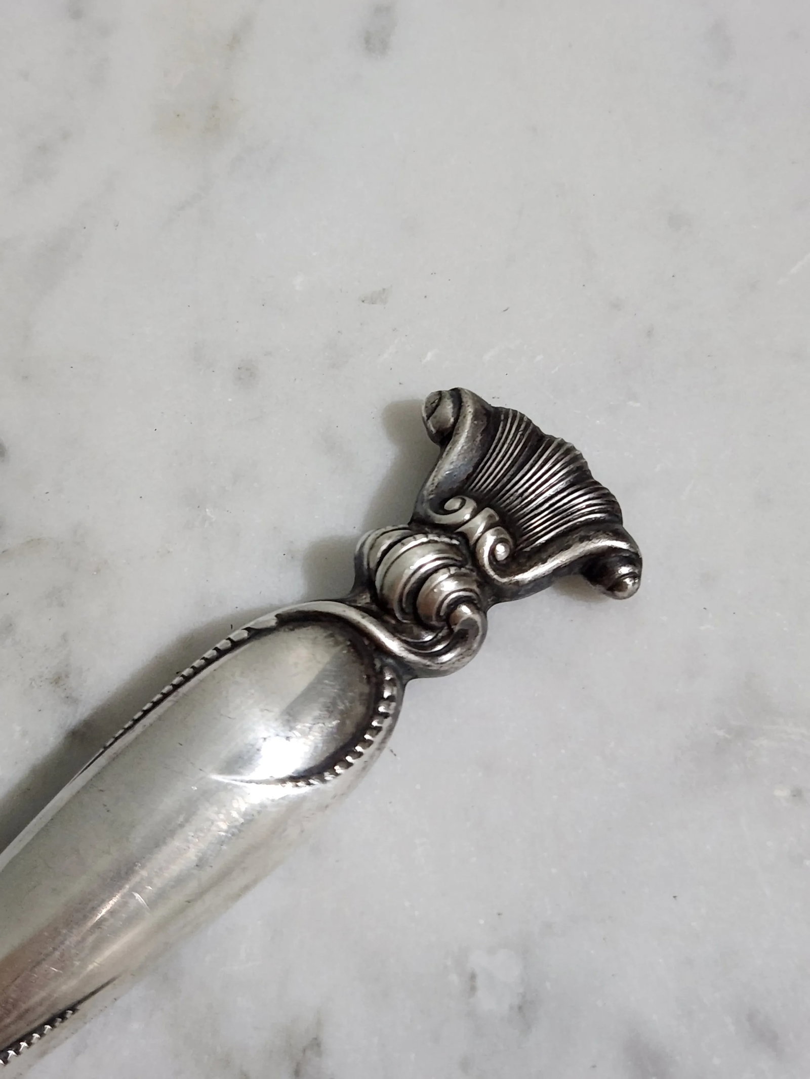 Vintage Romance of the Sea Sterling Silver Letter Opener - 6