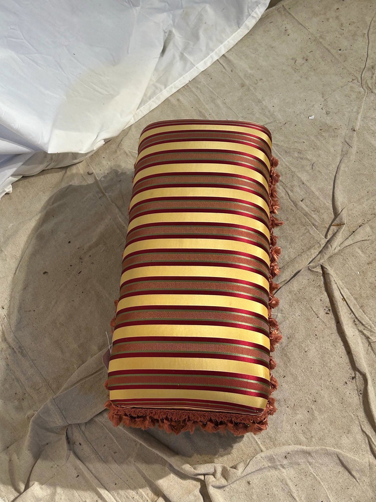 Vintage Designer Upholstered Footstool - 2