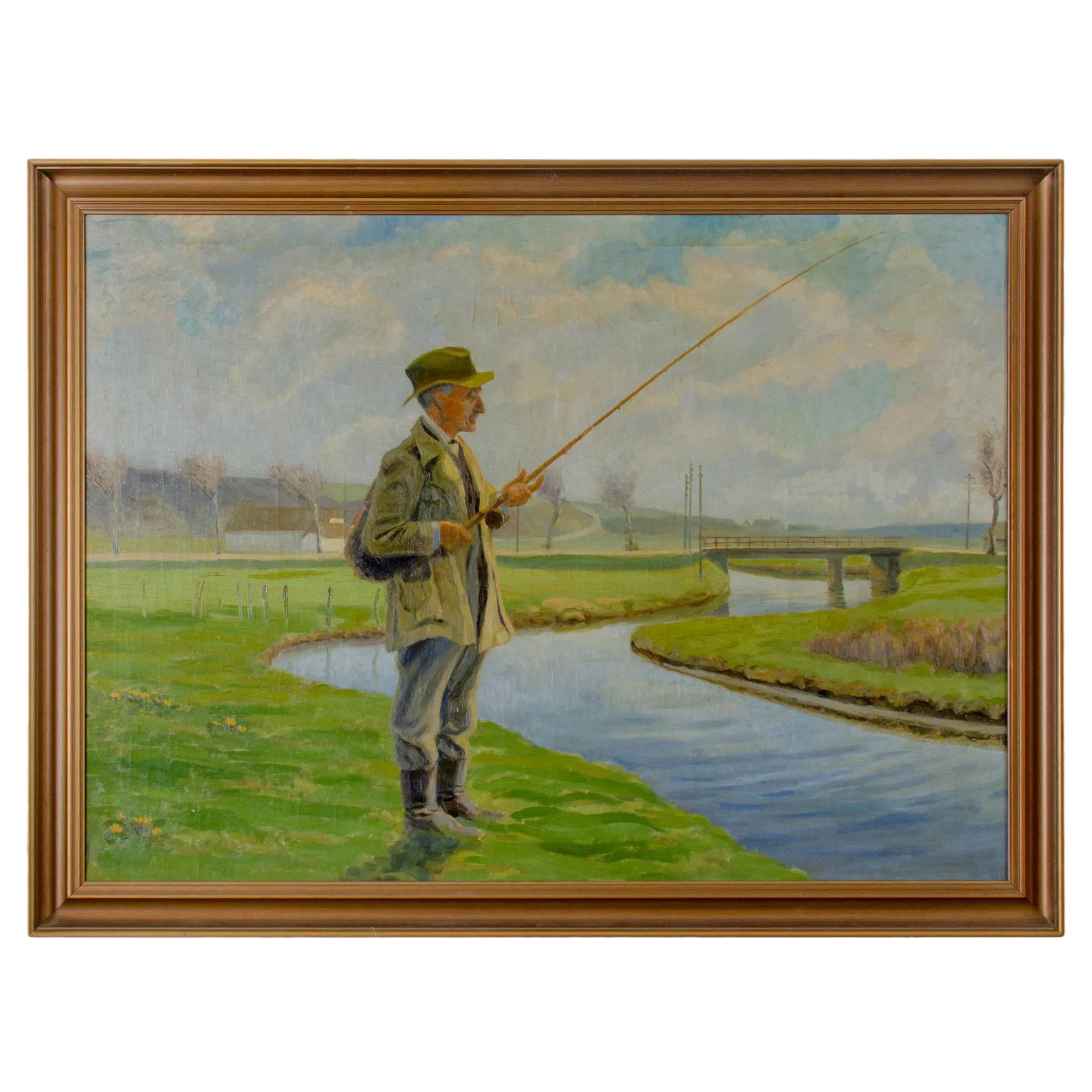 Traditional Fisherman Oil Painting on Canvas (1 of 10)