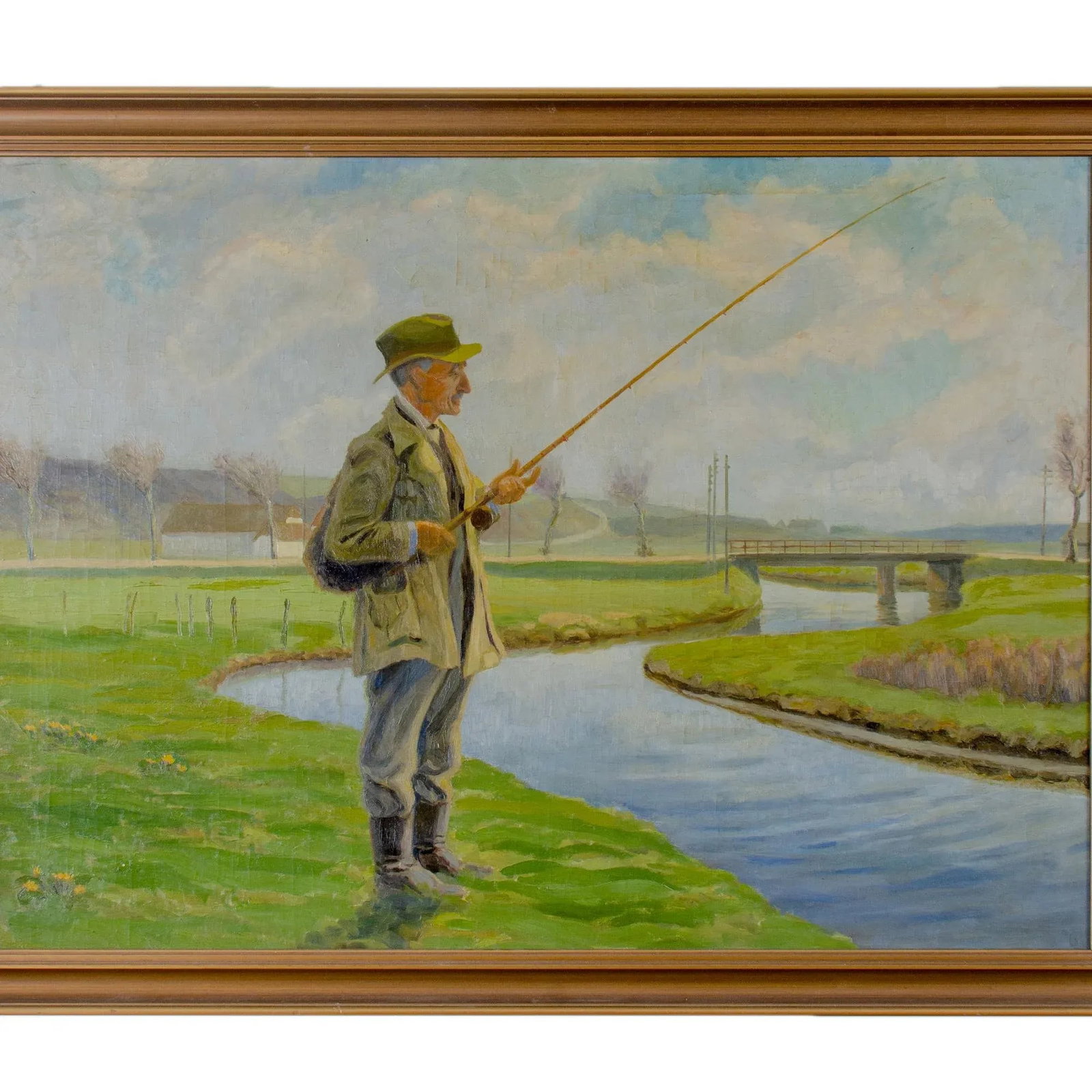 Traditional Fisherman Oil Painting on Canvas - 2