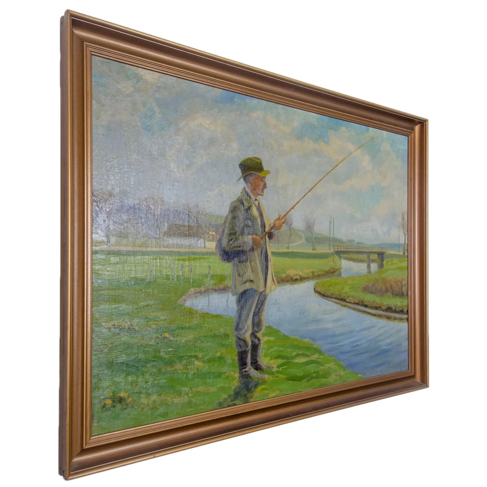 Traditional Fisherman Oil Painting on Canvas - 3