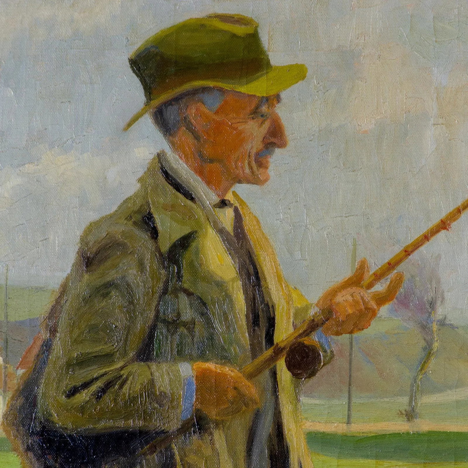 Traditional Fisherman Oil Painting on Canvas - 5