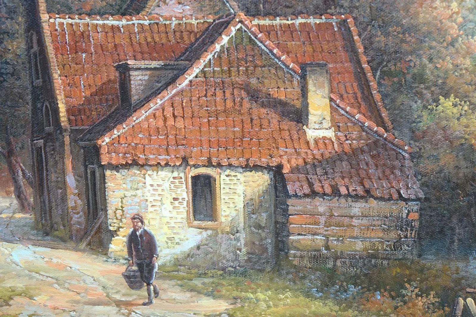 1960s European School Oil on Canvas Signed Original - 5