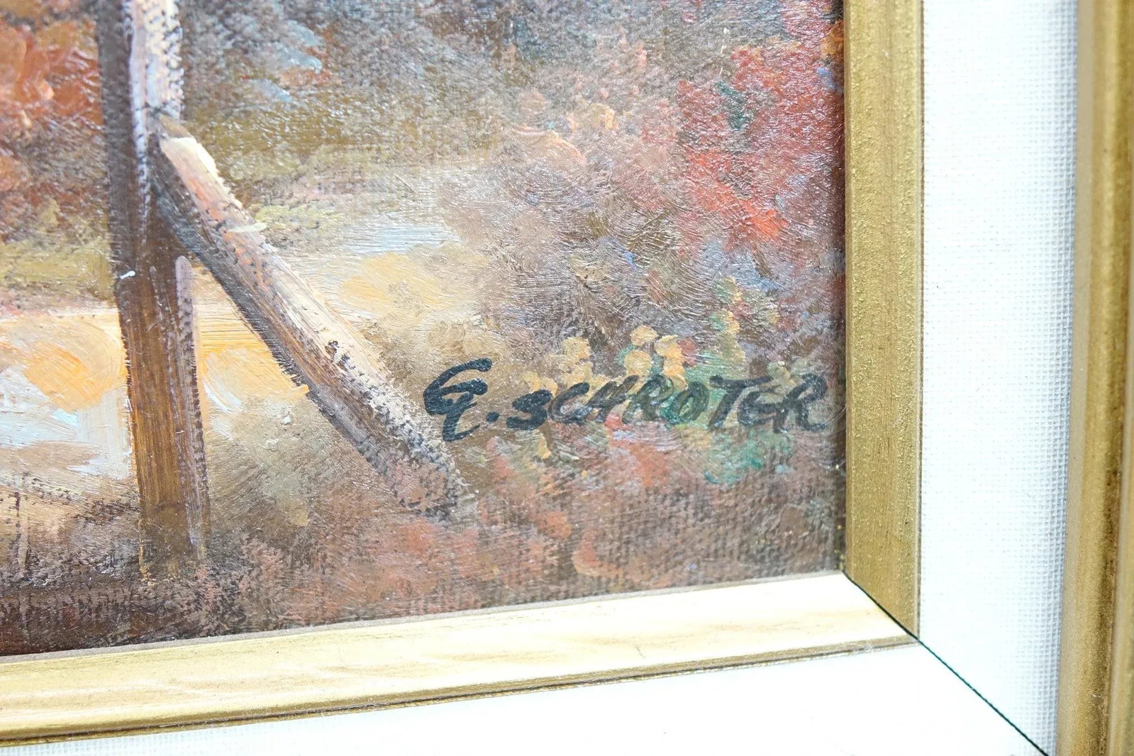 1960s European School Oil on Canvas Signed Original - 6