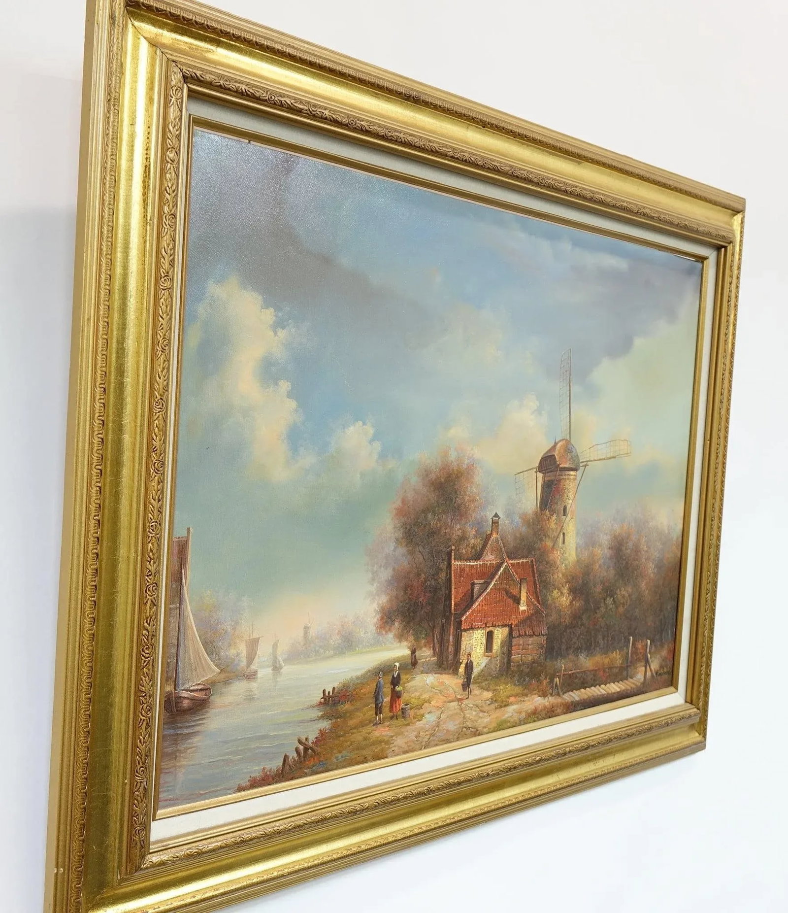 1960s European School Oil on Canvas Signed Original - 8