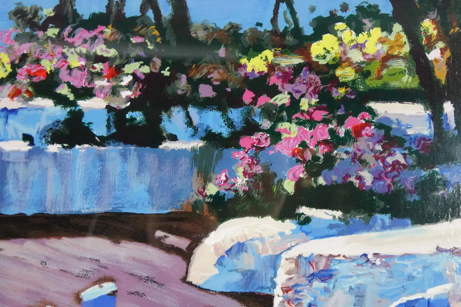 "Blue Gate" by Howard Behrens - Mid 20th Century Lithograph Signed, Framed - 5