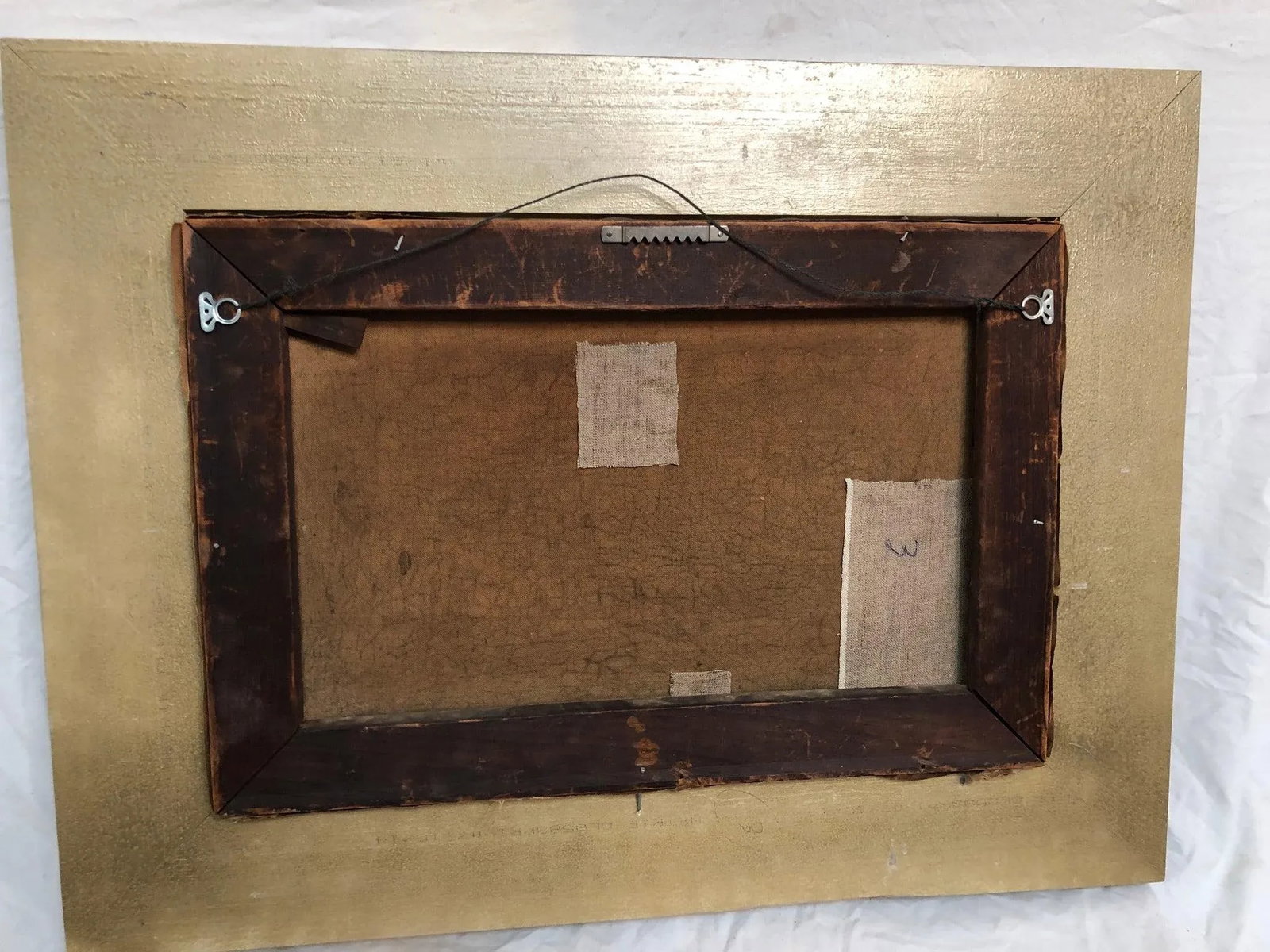 Original 18th Century Oil Painting on Canvas Signed on the Bottom, Framed - 2