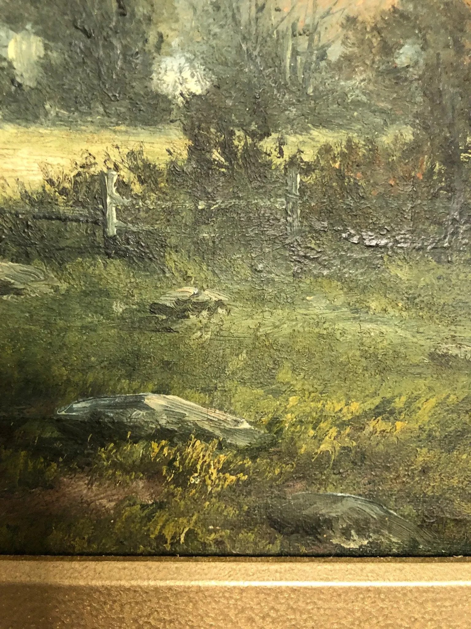 Original 18th Century Oil Painting on Canvas Signed on the Bottom, Framed - 3