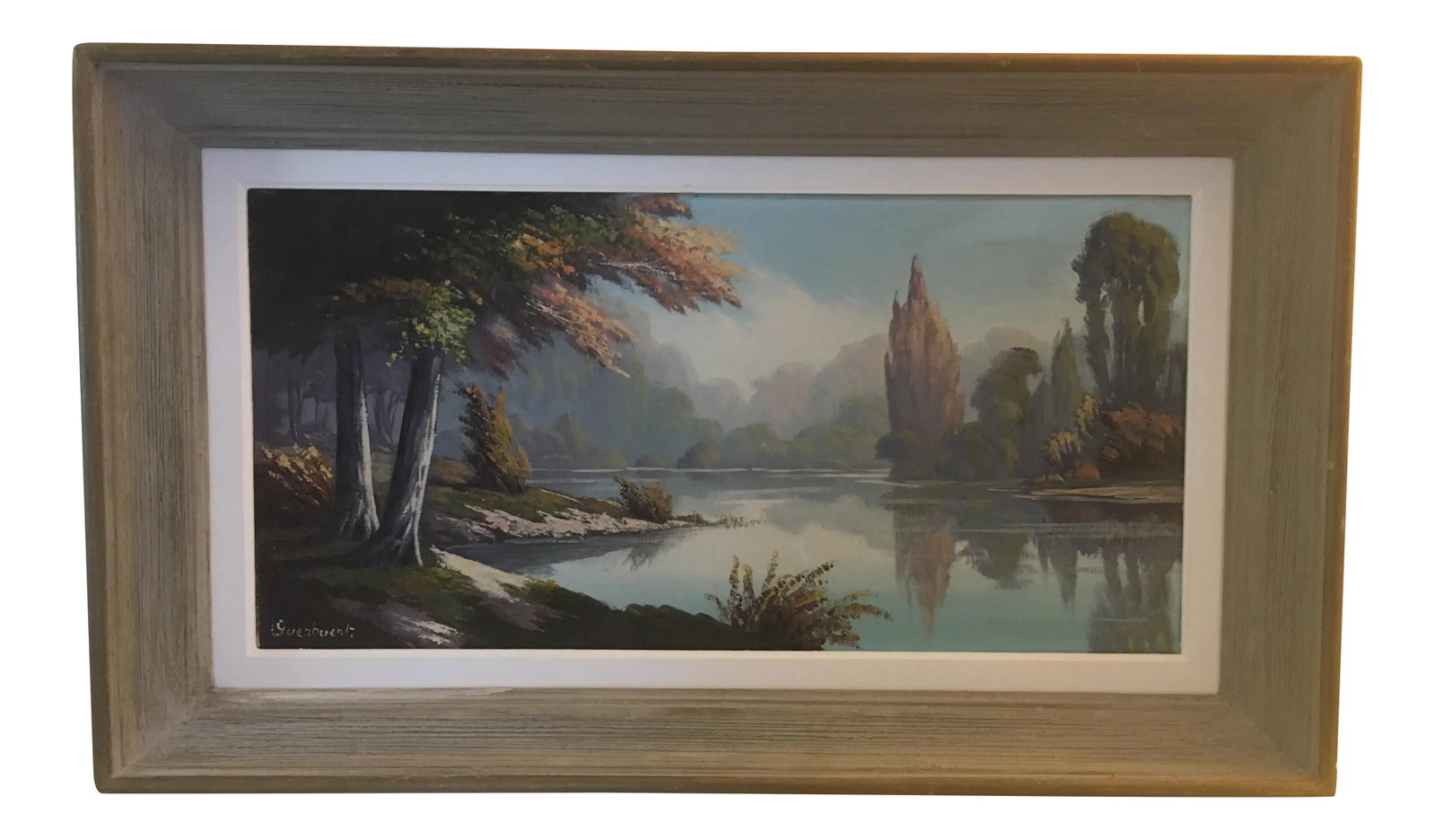 G Guerbuert French Painter 1920: Listed artist Guerbuert nicely framed oil on canvas Condition: Alterations: Original Condition Unaltered Imperfections: Some Imperfections Condition Notes: Nice oil on canvas painting Materials &