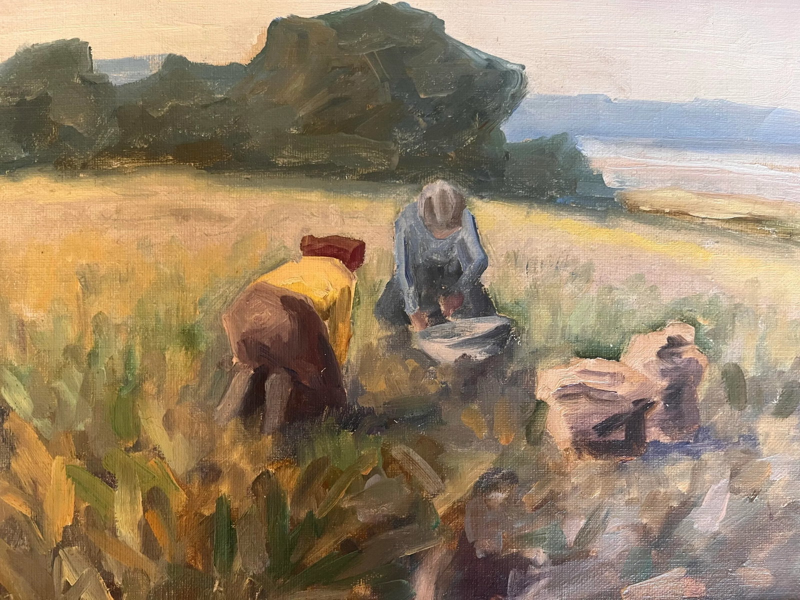 Oil Painting on Canvas of a Harvest Scene - 3