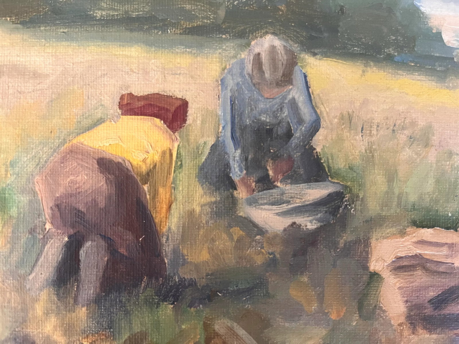 Oil Painting on Canvas of a Harvest Scene - 4