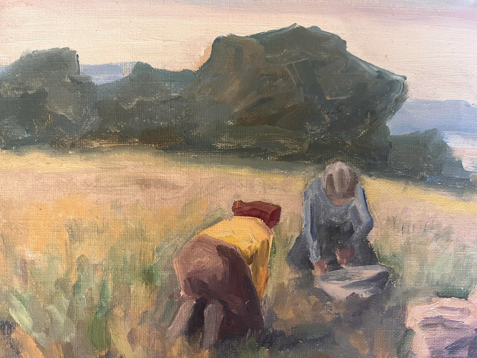 Oil Painting on Canvas of a Harvest Scene - 5