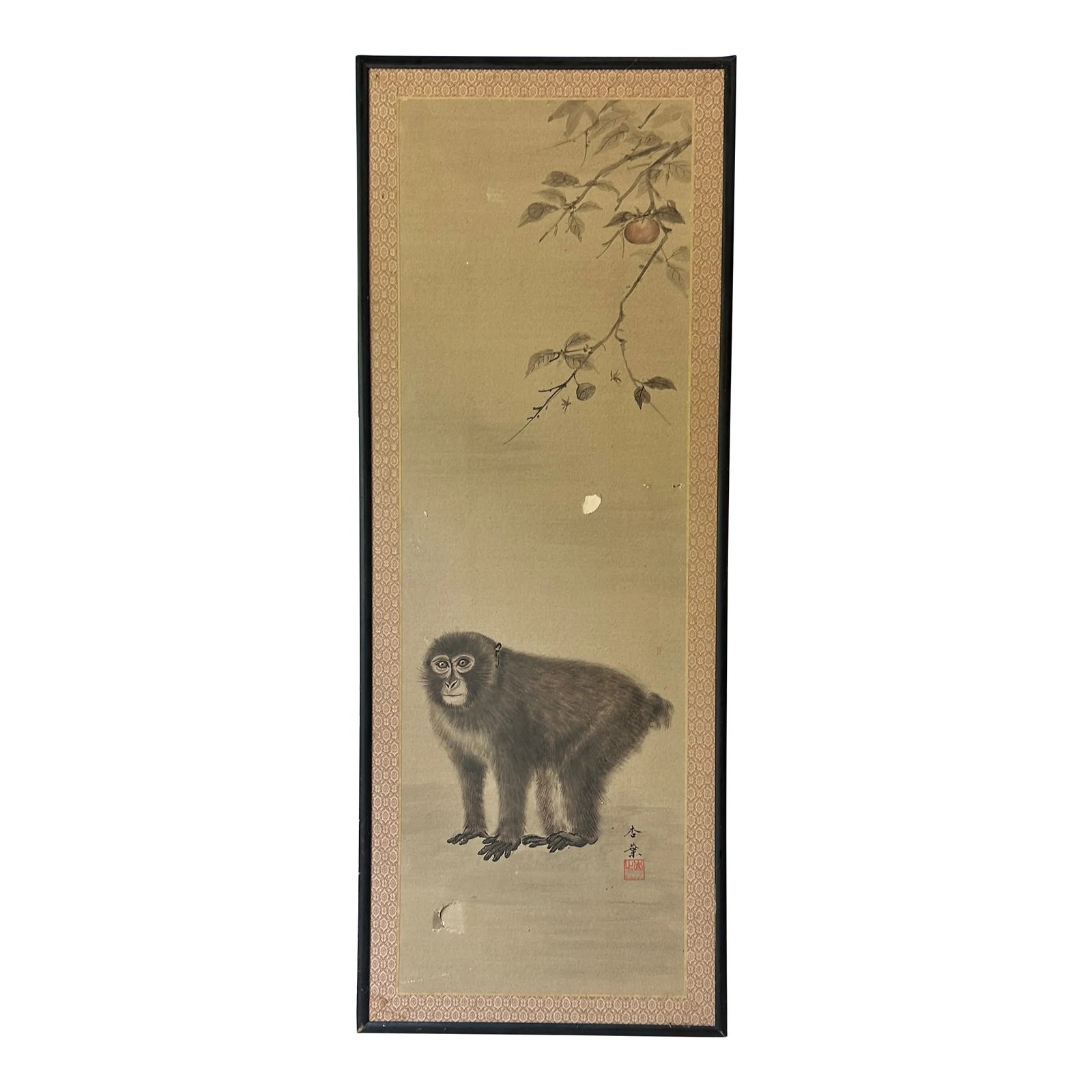 1970s Large Rectangular Monkey Print, Framed: Up for consideration is a beautiful large framed monkey print. This would look lovely in your home and they are a great find for the interior design enthusiast. Please check out my other listings! Con