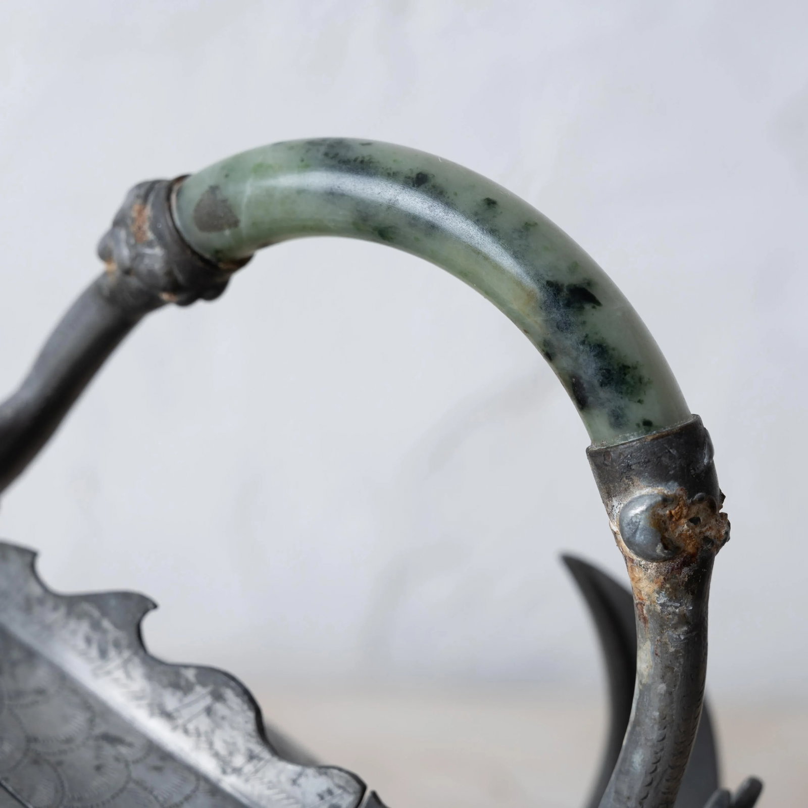 Chinese Pewter Koi Fish Teapots, 19th Century - 7