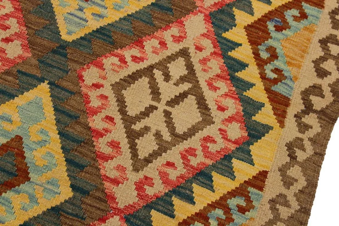 Shabby Chic Kilim Hand-Woven Wool Rug -3'6'' * 7'10'' - 6