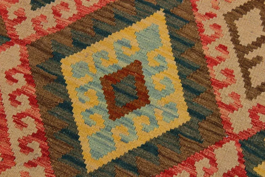 Shabby Chic Kilim Hand-Woven Wool Rug -3'6'' * 7'10'' - 7