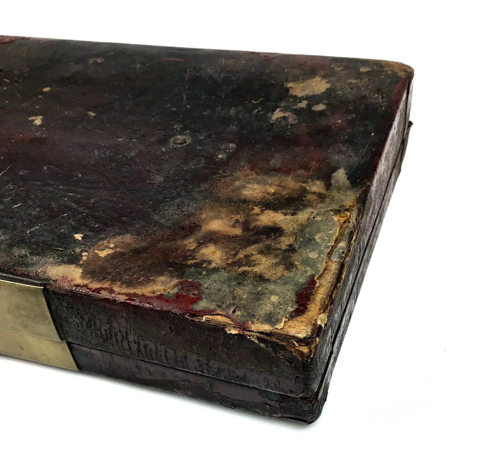 1900s Chinoiserie Leather Document Box - 11