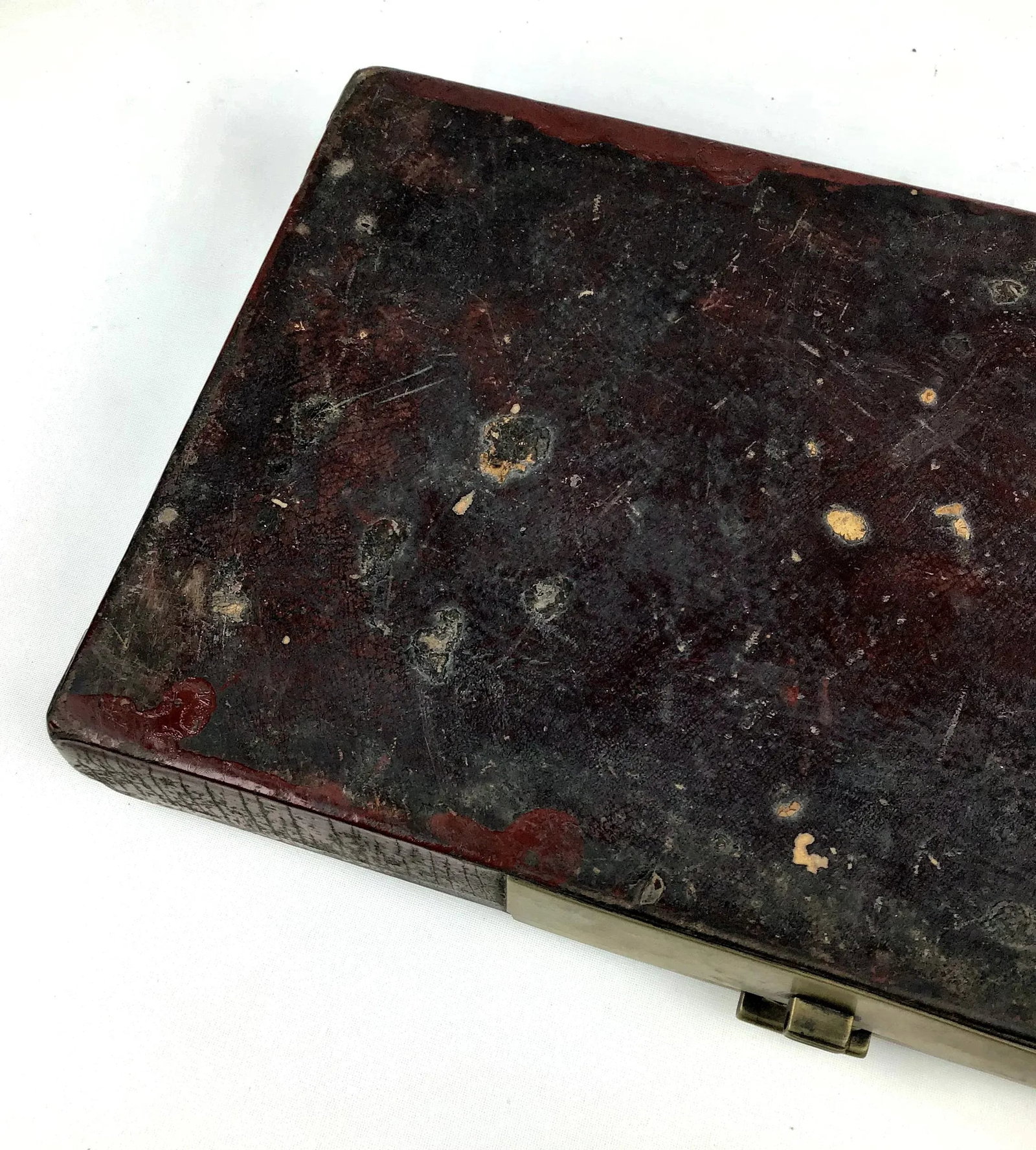1900s Chinoiserie Leather Document Box - 12