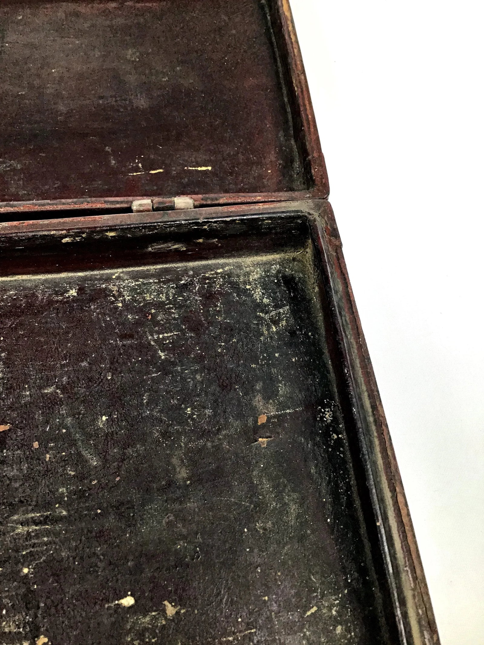1900s Chinoiserie Leather Document Box - 5