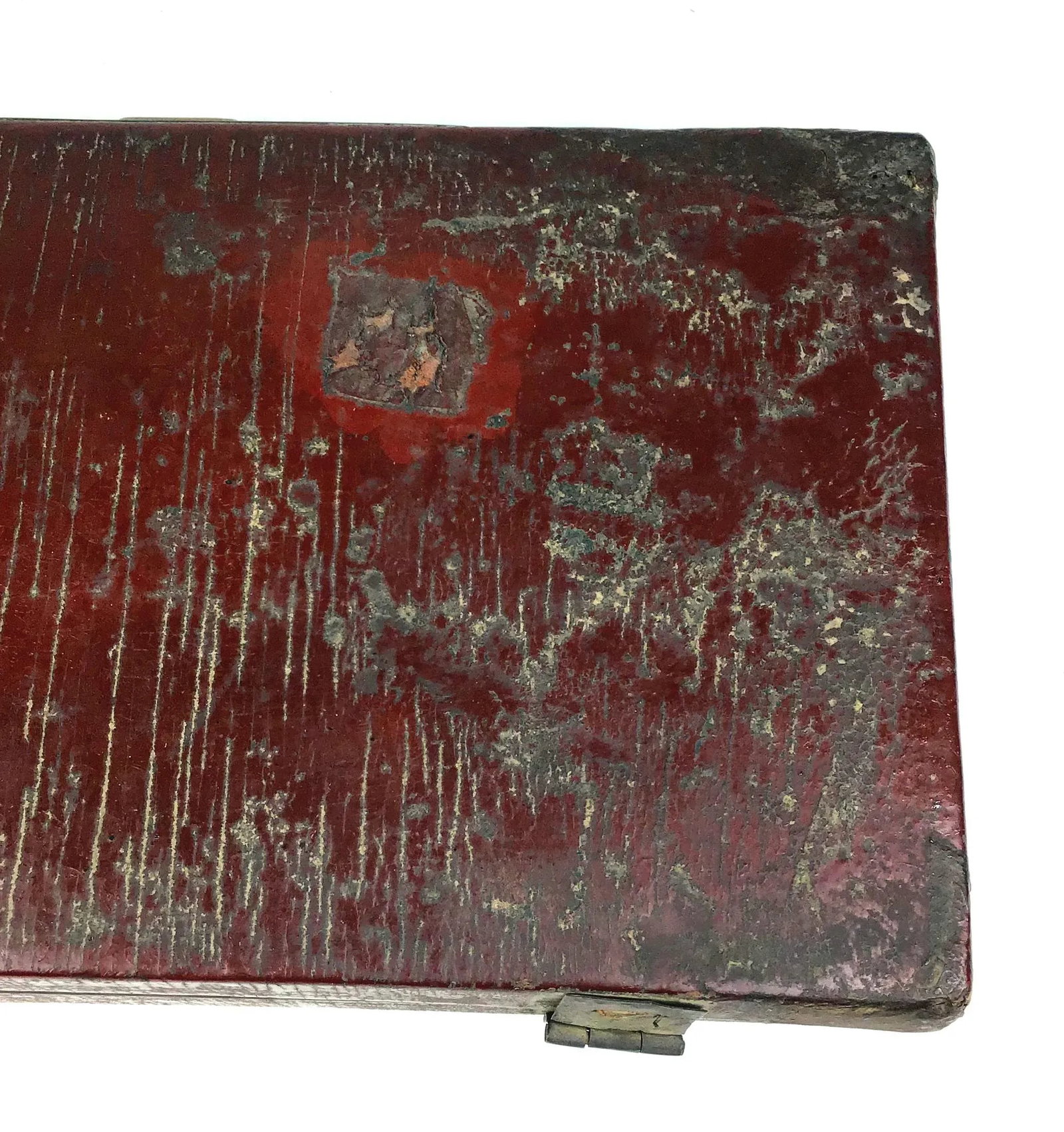 1900s Chinoiserie Leather Document Box - 7