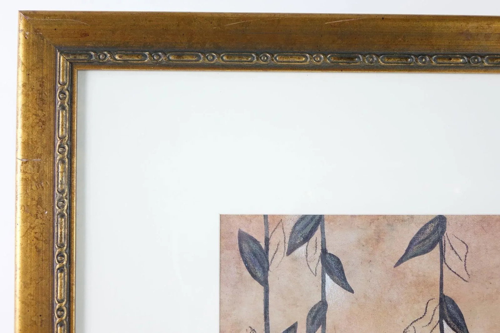 The Patterned Garden 3 - Print of Original Oil Pencil on Board Signed - 4