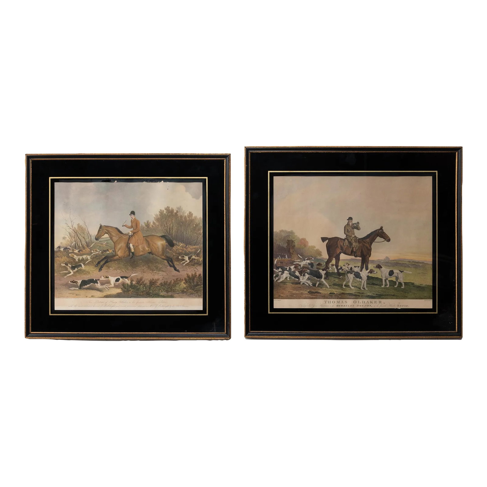 Pair of Oldaker Hunt Prints (1 of 8)