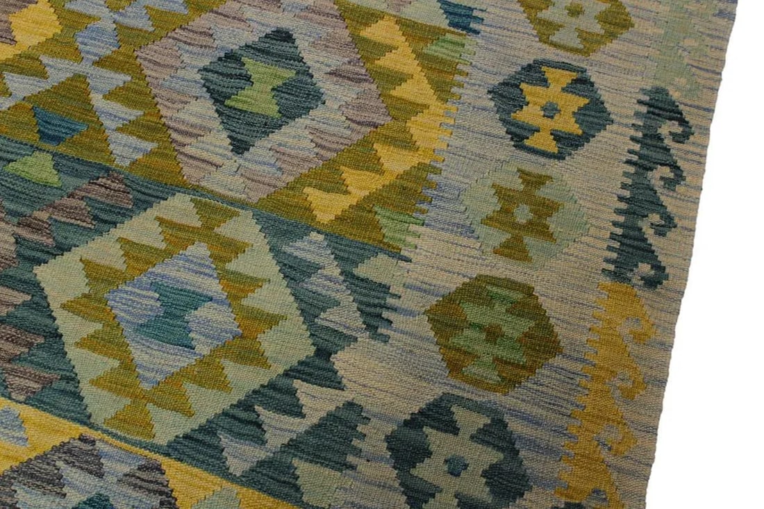 Navajo Style Kilim Hand-Woven Wool Rug -5'3 X 6'8 - 5
