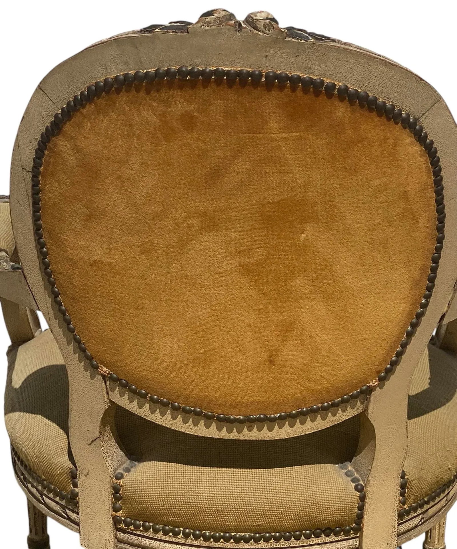 1930s Vintage French Provincial Fauteuil Chair With Floral Needlepoint Design - 5