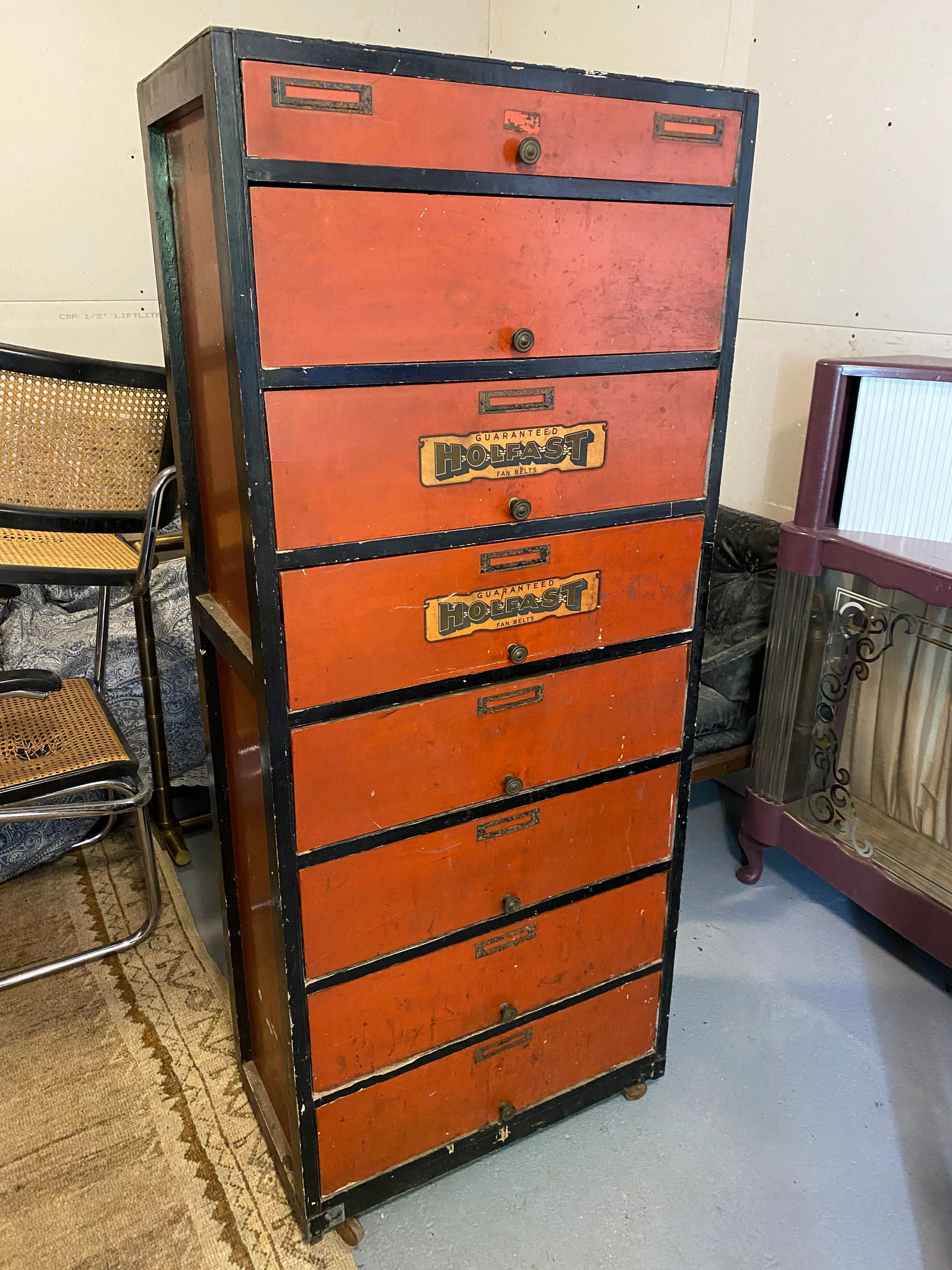 1950s Holfast Fan Belt Storage Cabinet - 2