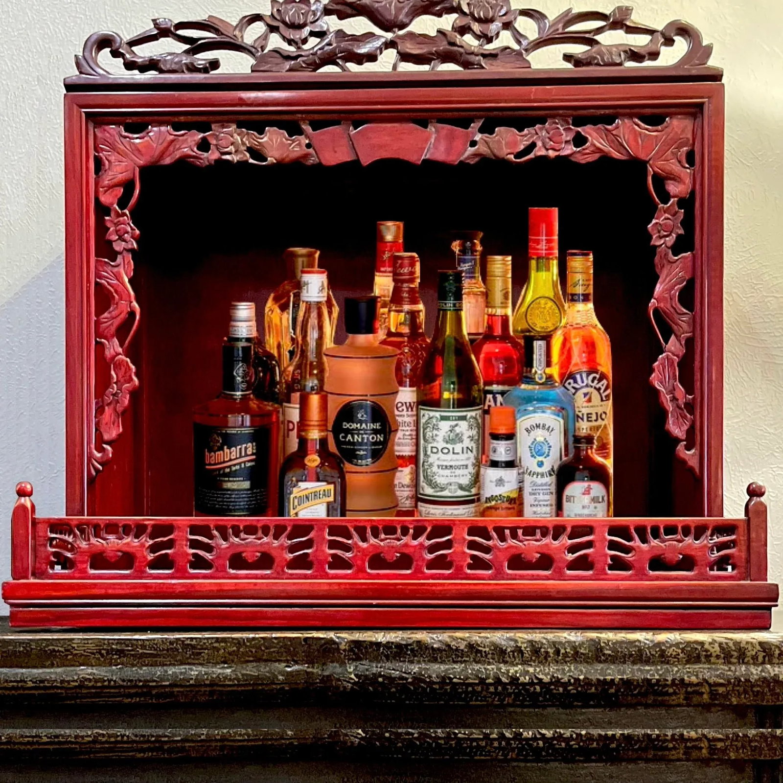 Buddhist Temple Shrine Altar - Butsudan - Red Lacquer - 12