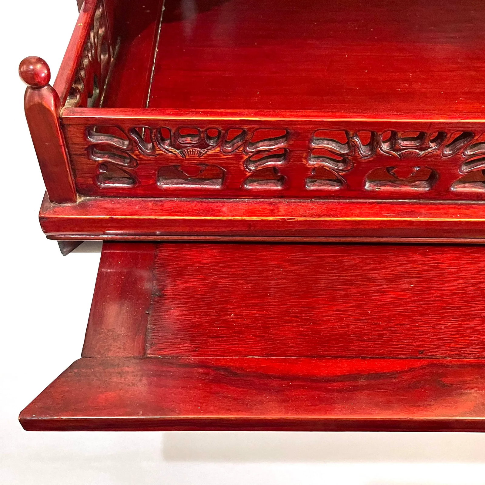 Buddhist Temple Shrine Altar - Butsudan - Red Lacquer - 8