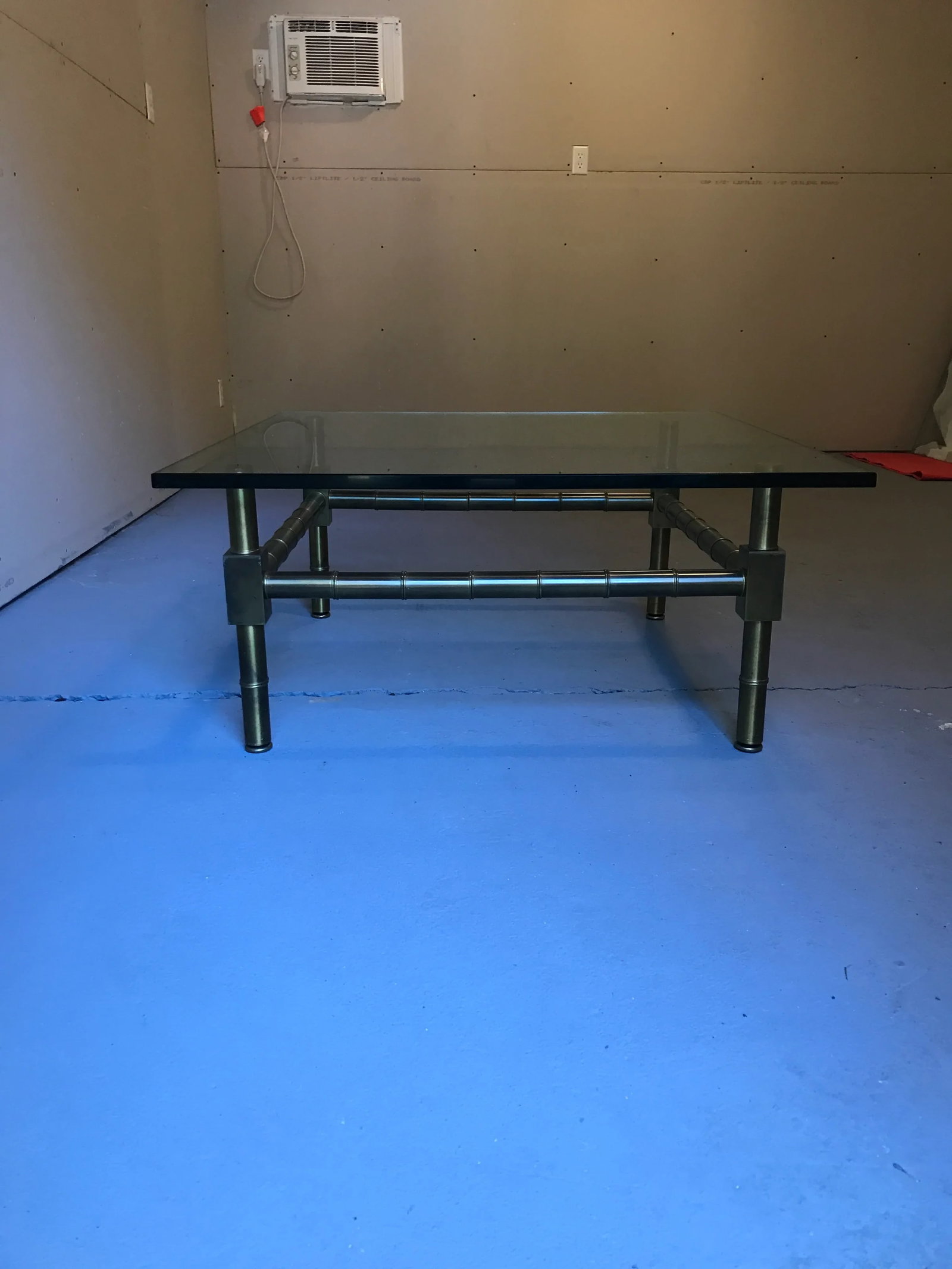 20th Century Hollywood Regency Brass Bamboo Glass Top Coffee Table - 10
