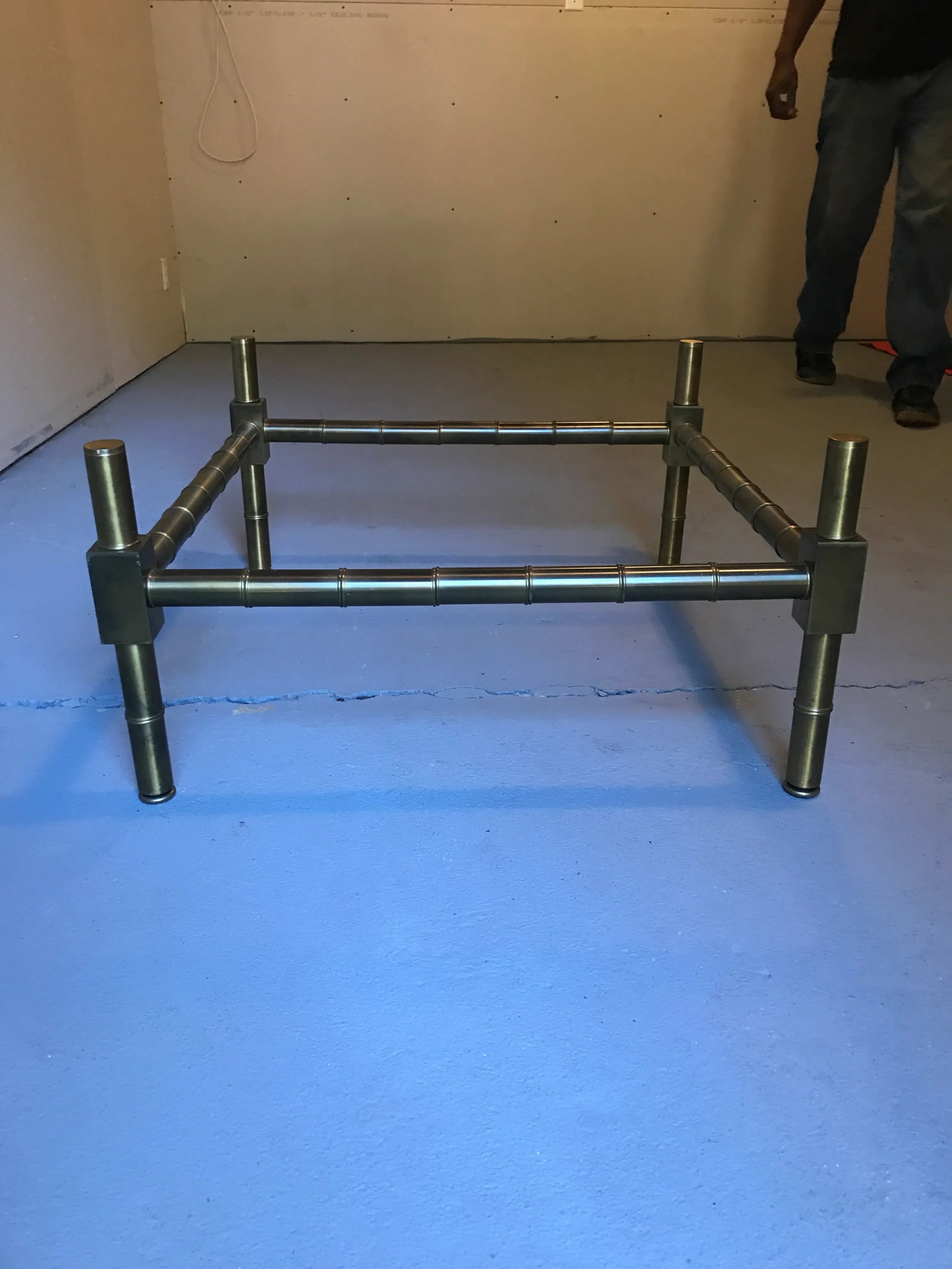 20th Century Hollywood Regency Brass Bamboo Glass Top Coffee Table - 8