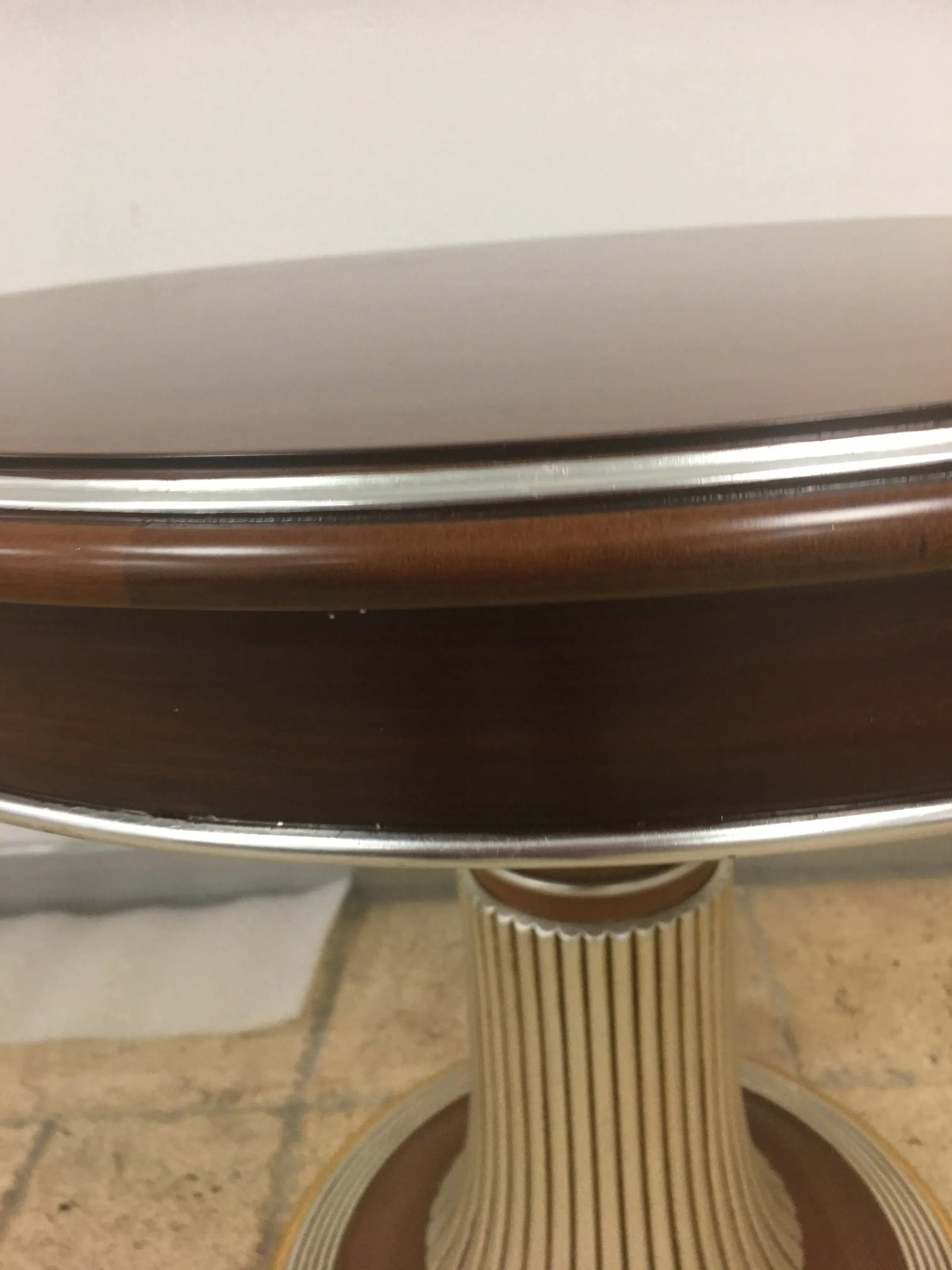 100% Made in Italy by Caspani Tino . Walnut Wood Side Table - 5