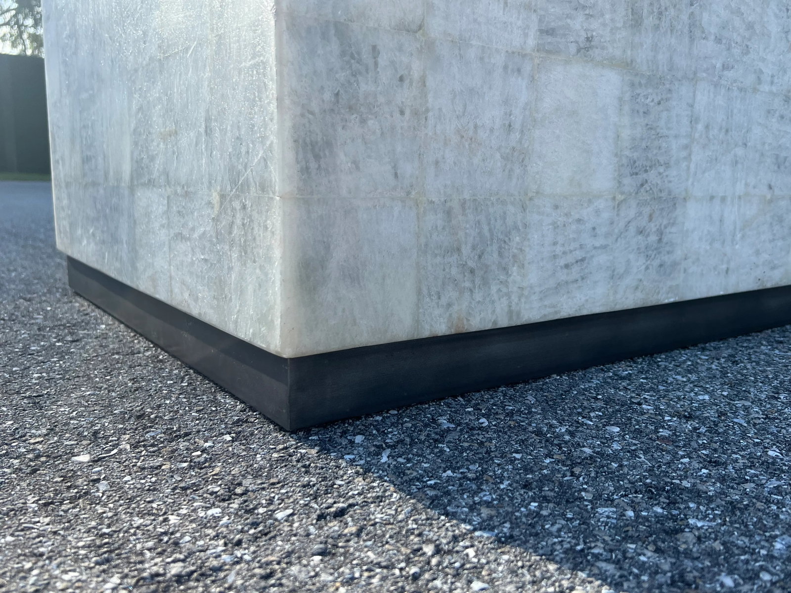 1980s Rectangular Tessellate Stone Coffee Table - 5