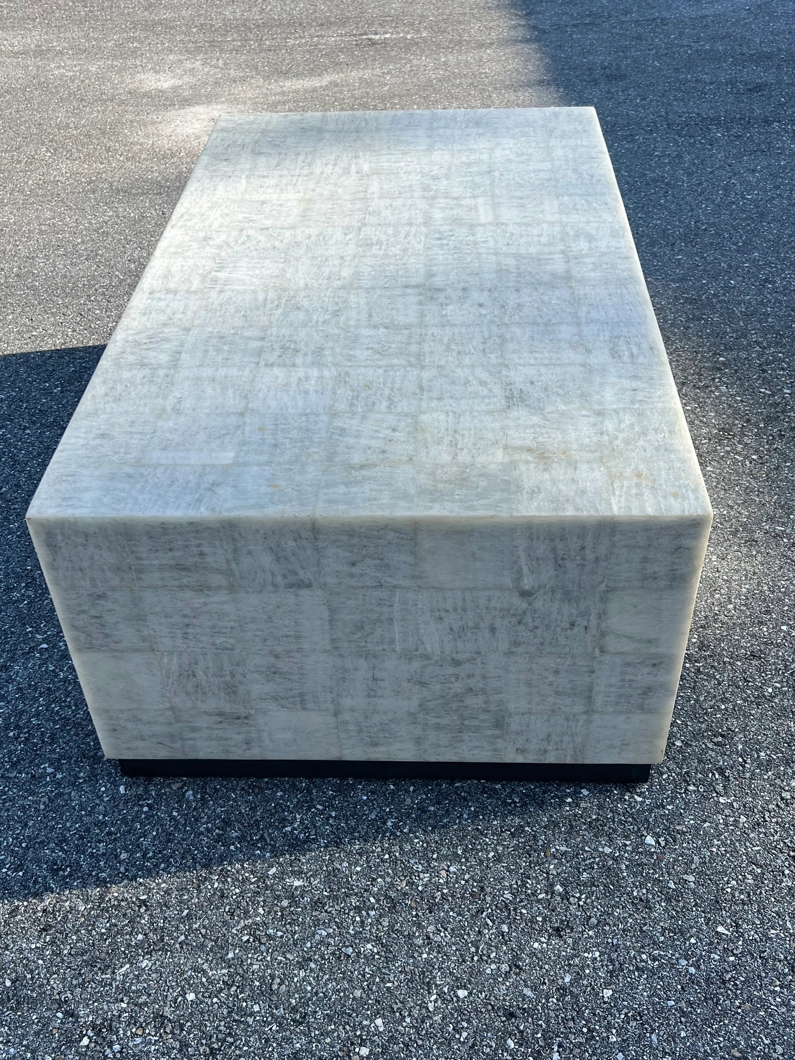 1980s Rectangular Tessellate Stone Coffee Table - 6