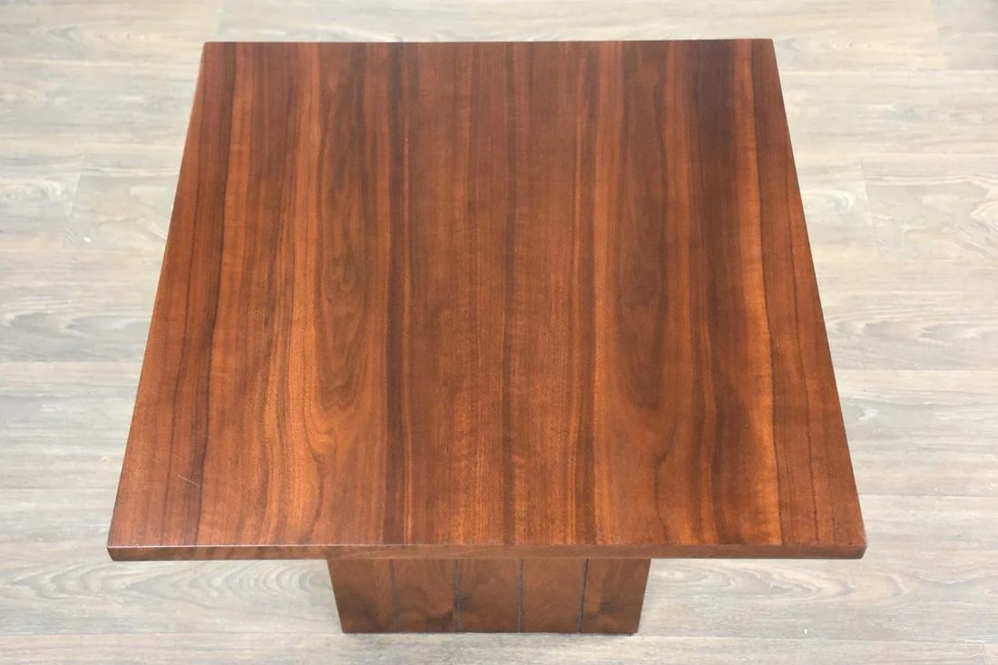 1960s Refinished Walnut Square End Table by Lane - 2