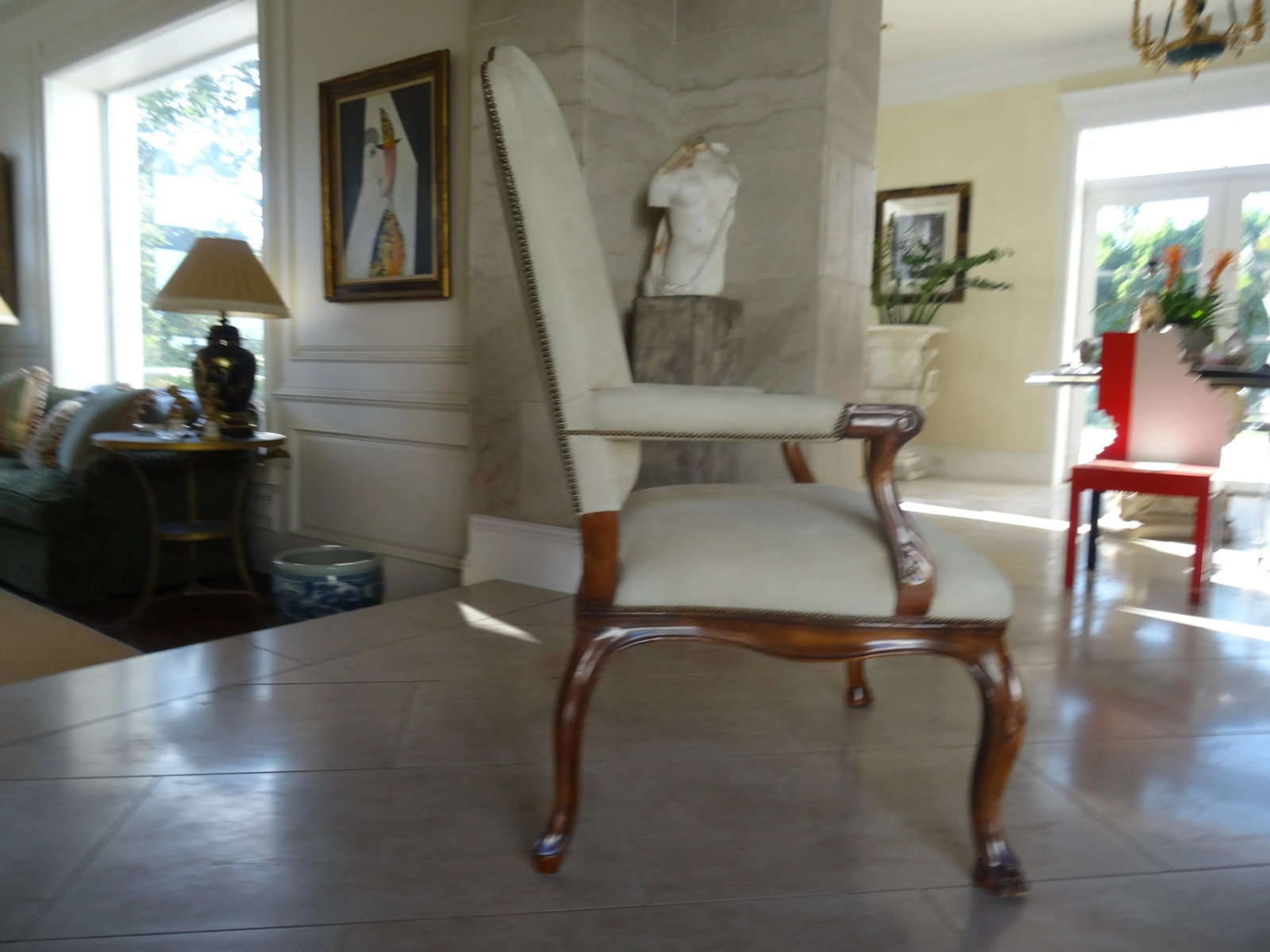 Vintage Italian Baroque Style Salon Chair - 2