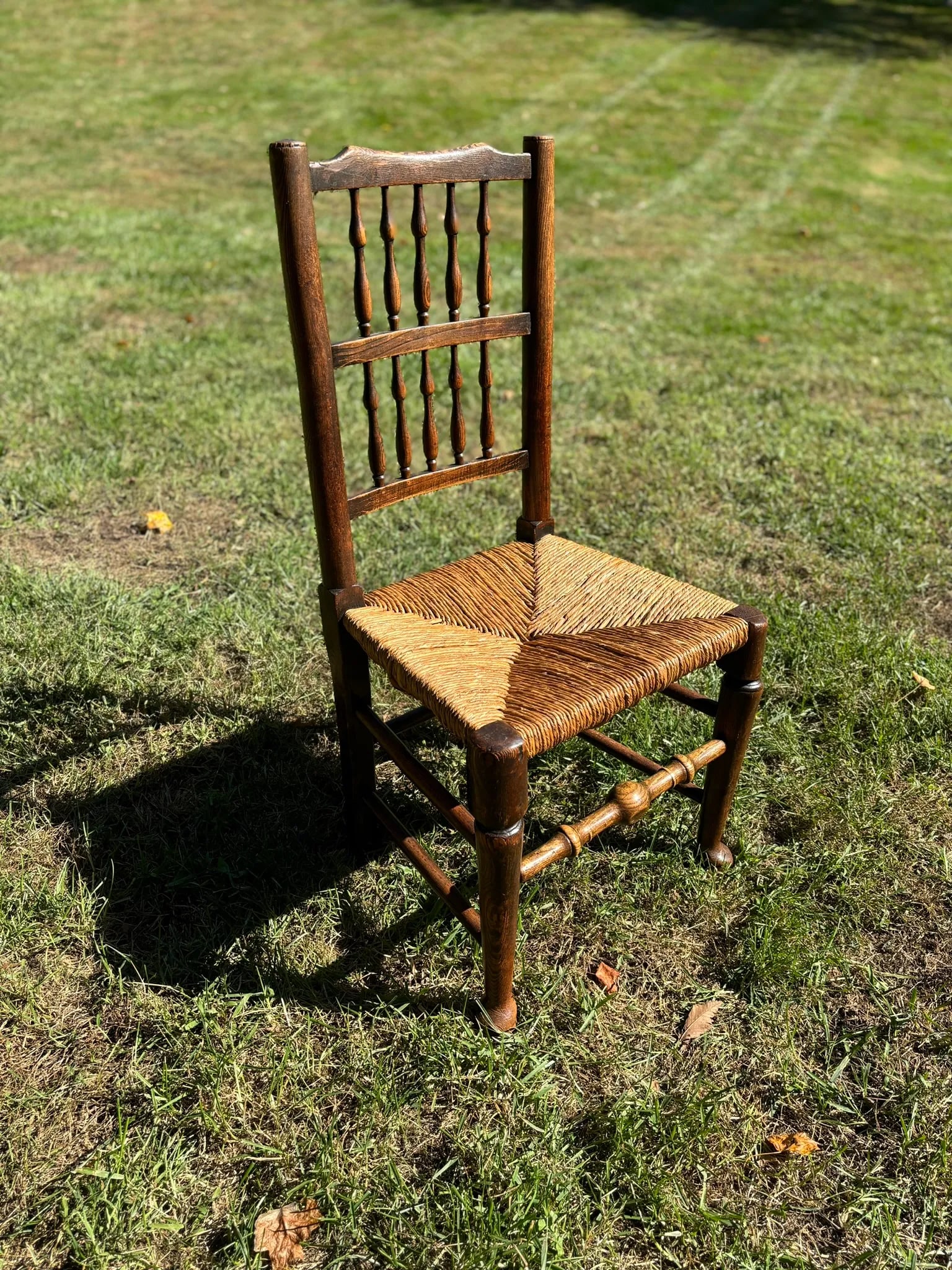 19th Century Beech Spindleback Chair - 6
