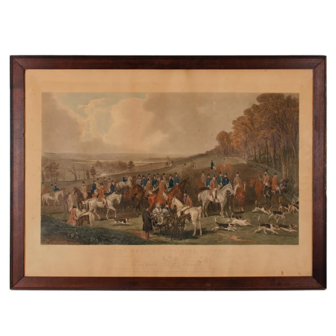 Antique "Melton Breakfast and the Meet of the Vine Hounds" Sporting Engravings - a Pair - 3