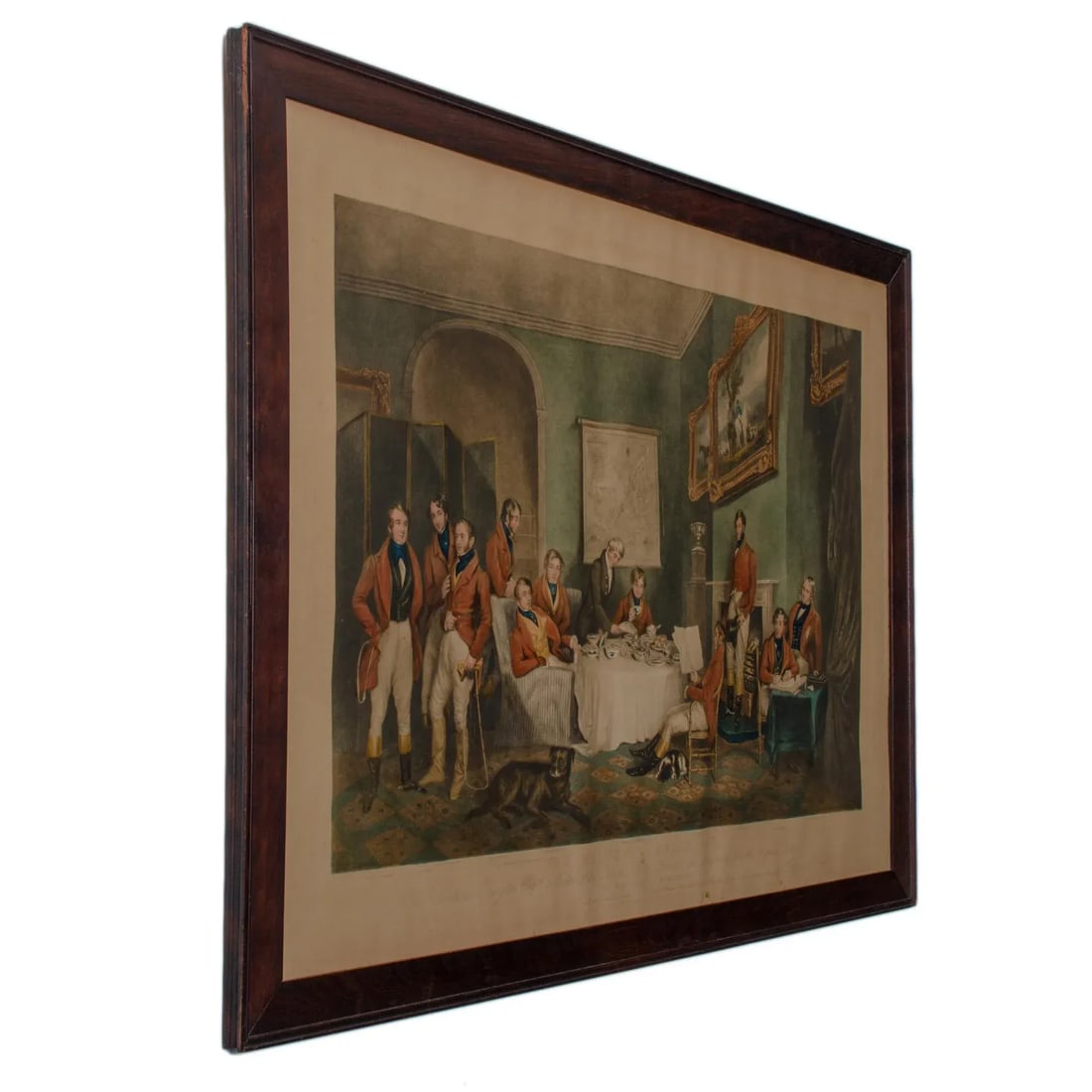 Antique "Melton Breakfast and the Meet of the Vine Hounds" Sporting Engravings - a Pair - 5