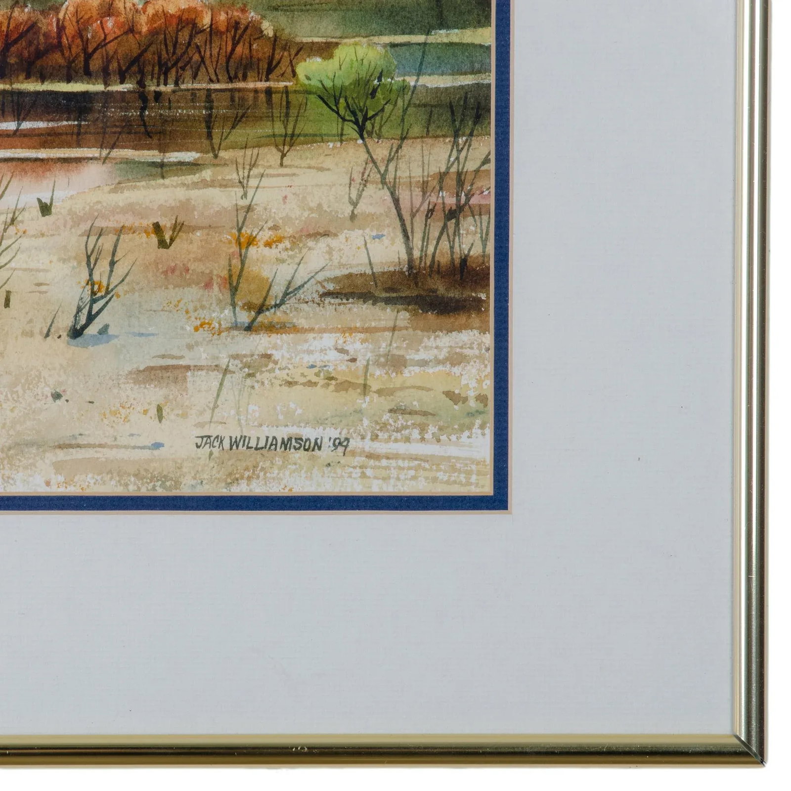 "Controlled Burn" Lowcountry Watercolor Painting by Jack Williamson - 5