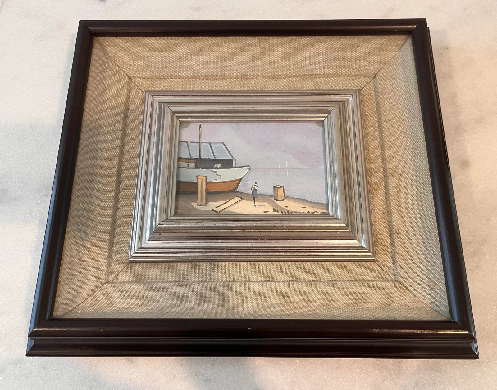 Pair of Vintage Italian School Framed Paintings - 4
