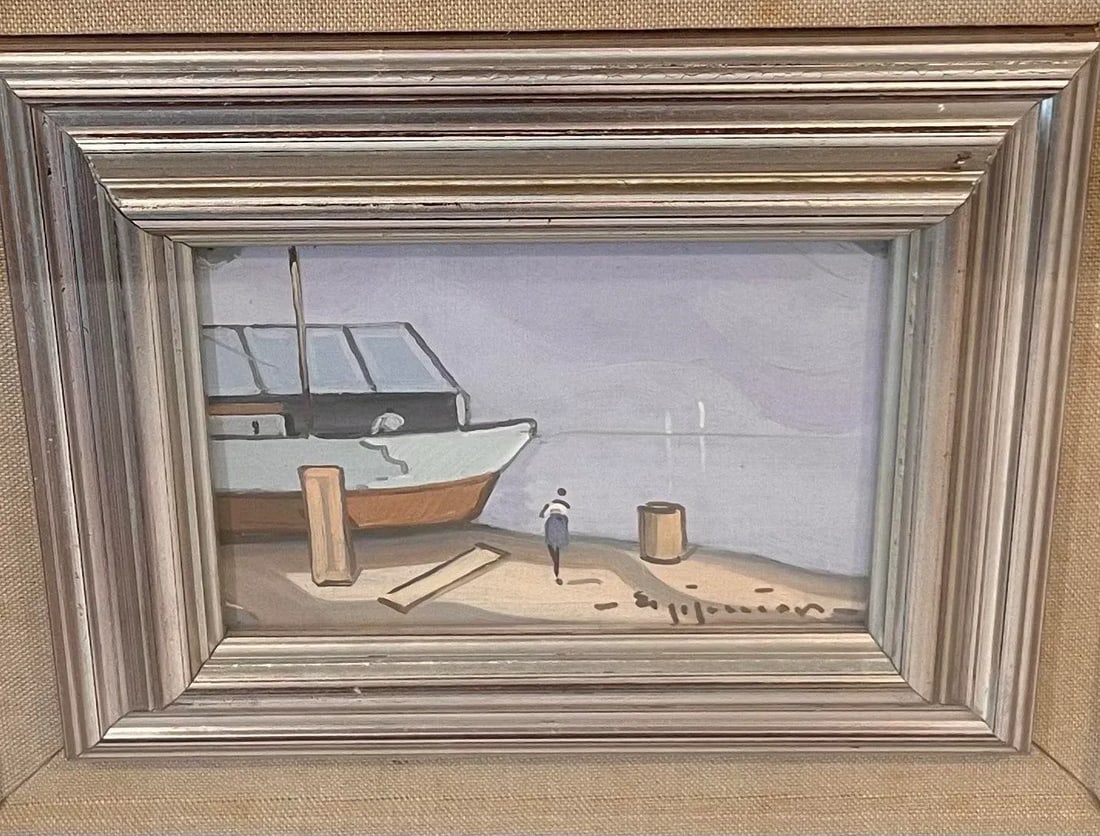 Pair of Vintage Italian School Framed Paintings - 6