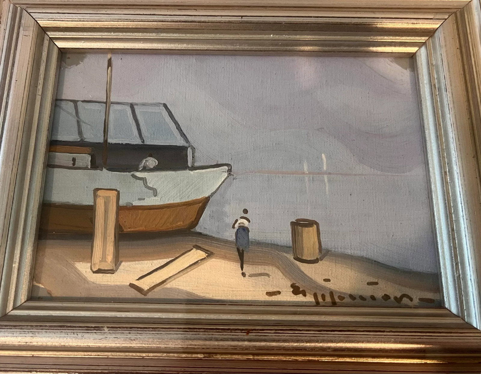 Pair of Vintage Italian School Framed Paintings - 7