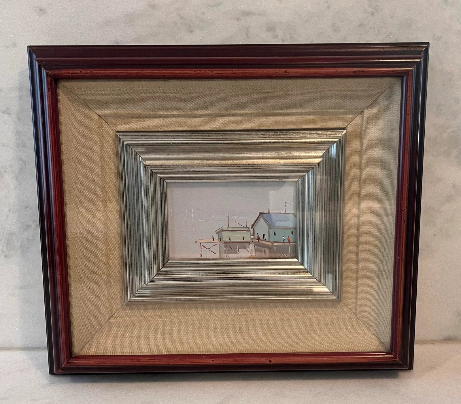 Pair of Vintage Italian School Framed Paintings - 9