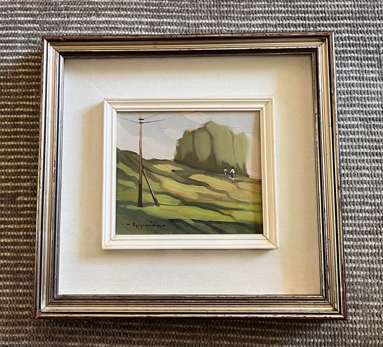 Vintage Italian School Framed Painting - 2