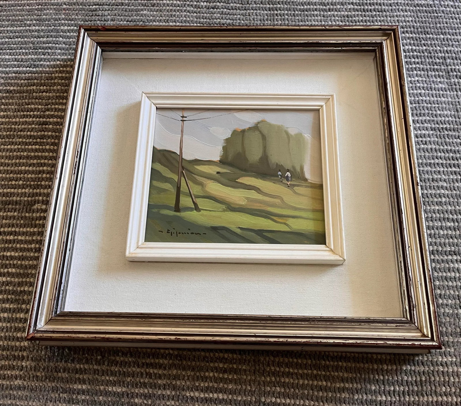 Vintage Italian School Framed Painting - 3